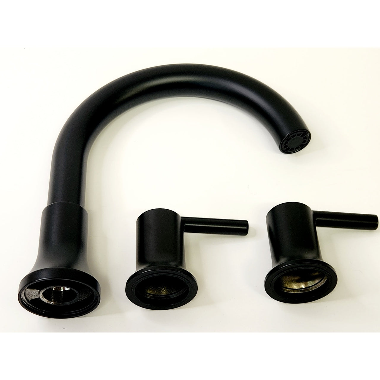 Delta T2759-BL Trinsic Deck-Mount Roman Tub Faucet Trim Kit - Matte Black
