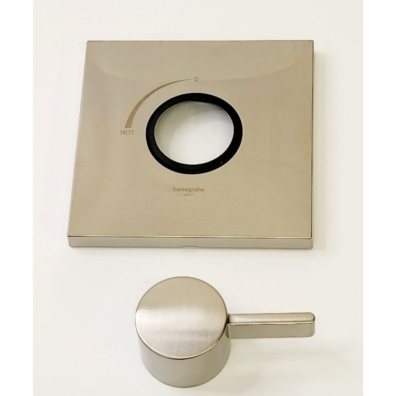 hansgrohe 15724821 Ecostat Square Pressure Balanced Valve Trim - Brush Nickel