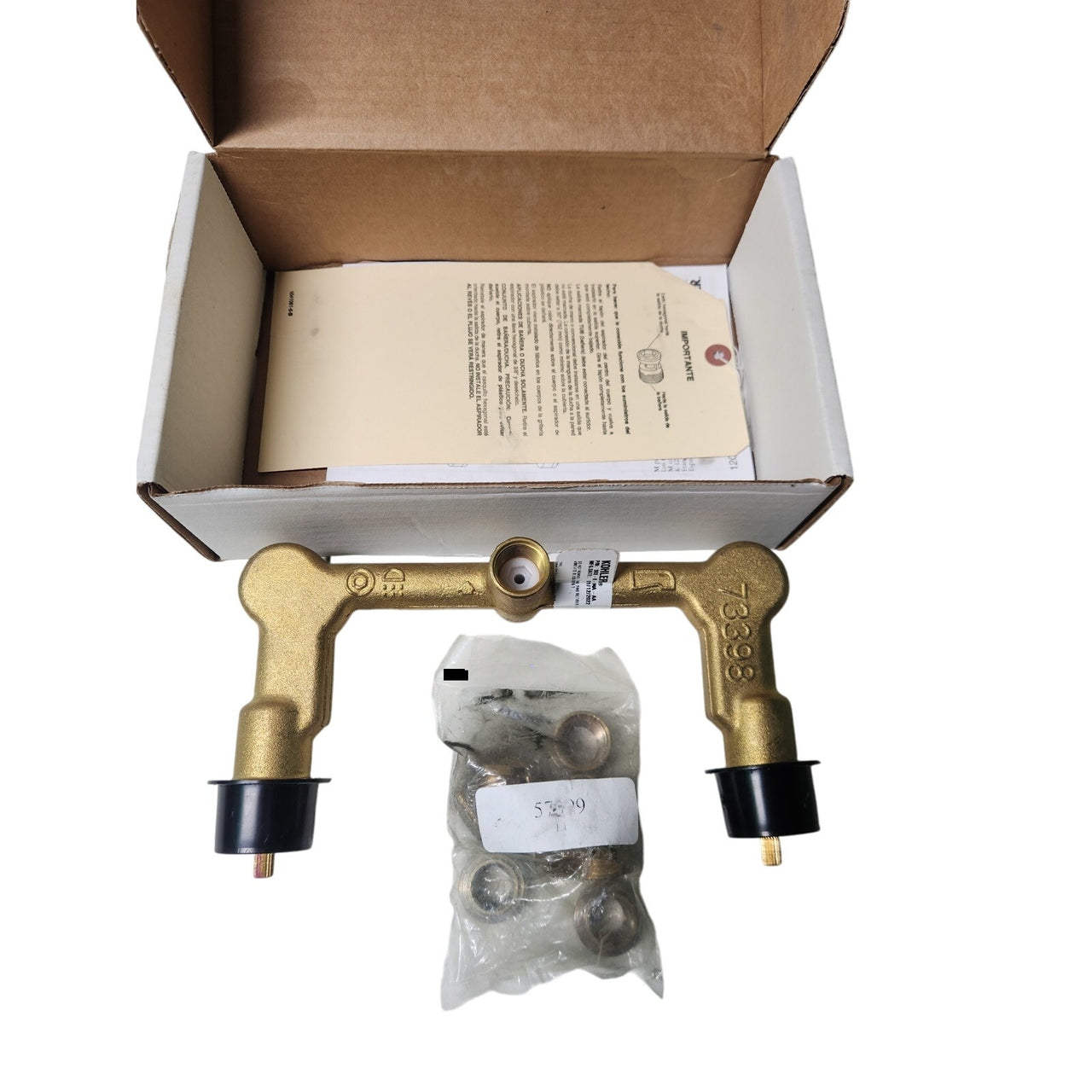 Kohler 302-K-NA Widespread 1/2" Ceramic In-Wall Two-Handle Valve System