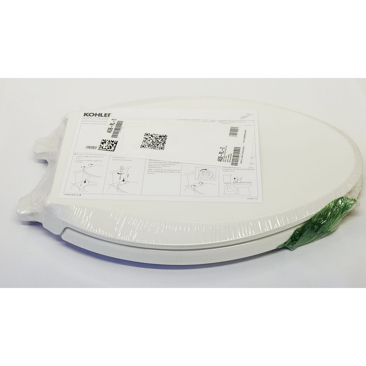 Kohler 35584-0 Cachet ReadyLatch Quiet-Close Elongated Toilet Seat - White