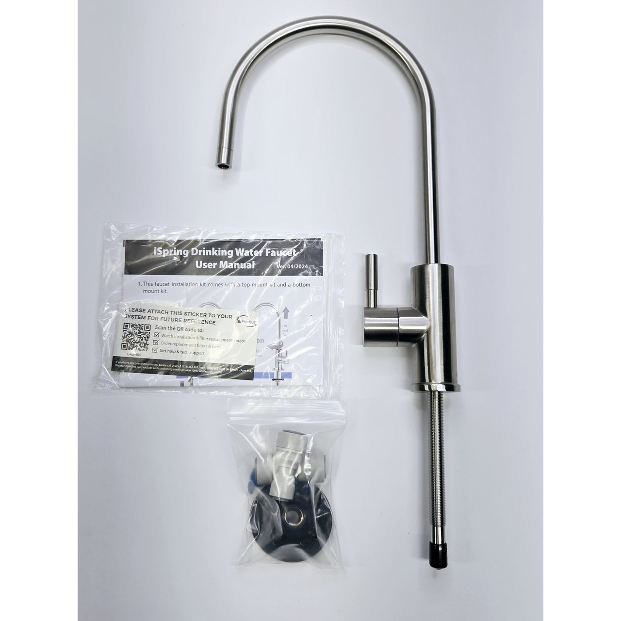 iSpring GA3-BN Single Handle RO System Beverage Faucet - Brushed Nickel