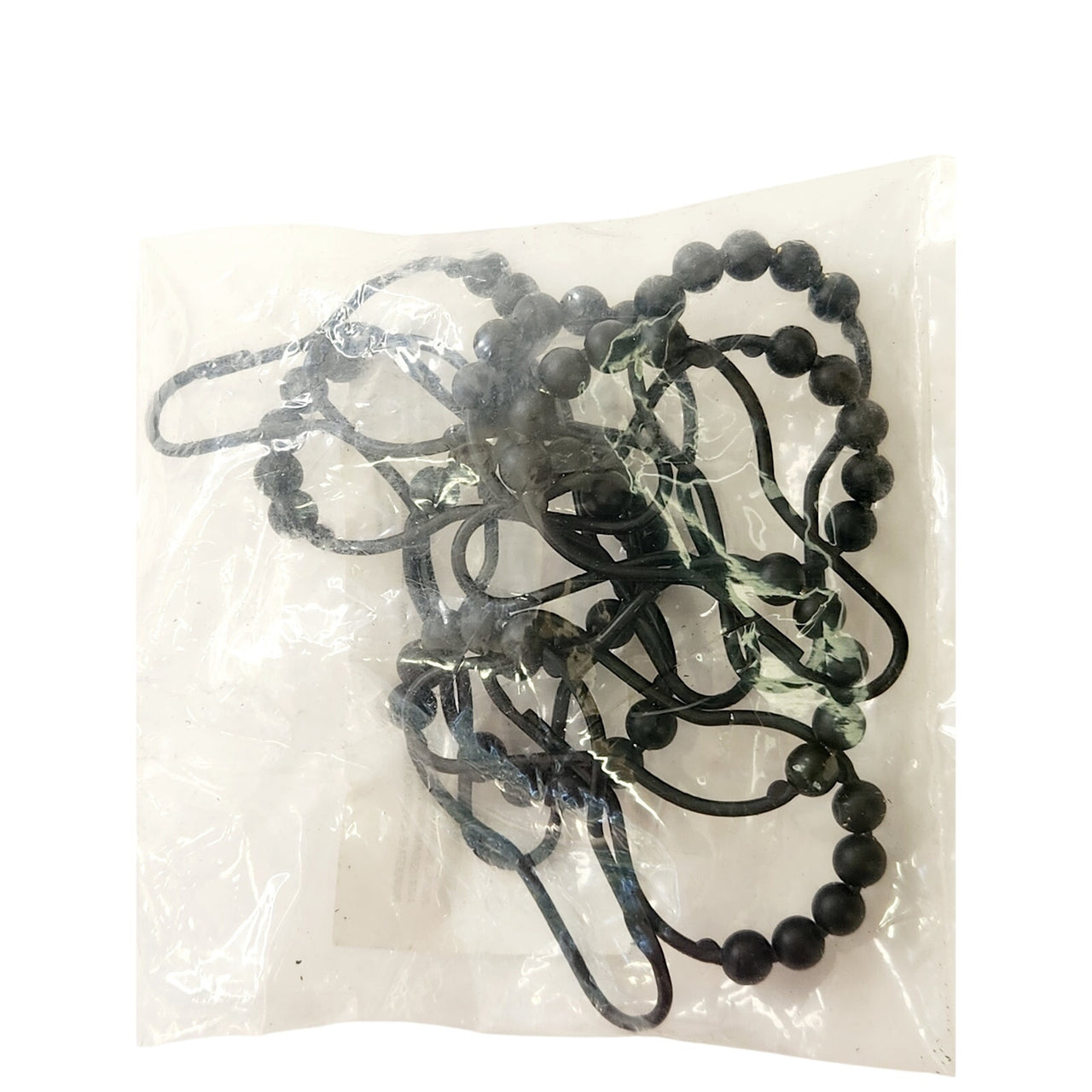 Signature Hardware 466821 Roller Ball Shower Curtain Rings - Matte Black