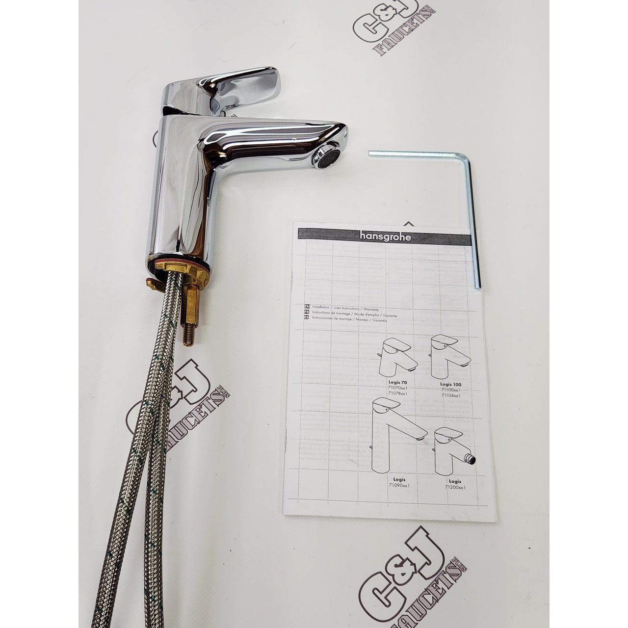 hansgrohe 71104001 Logis 1.0 GPM Single Hole Bathroom Faucet - Chrome READ