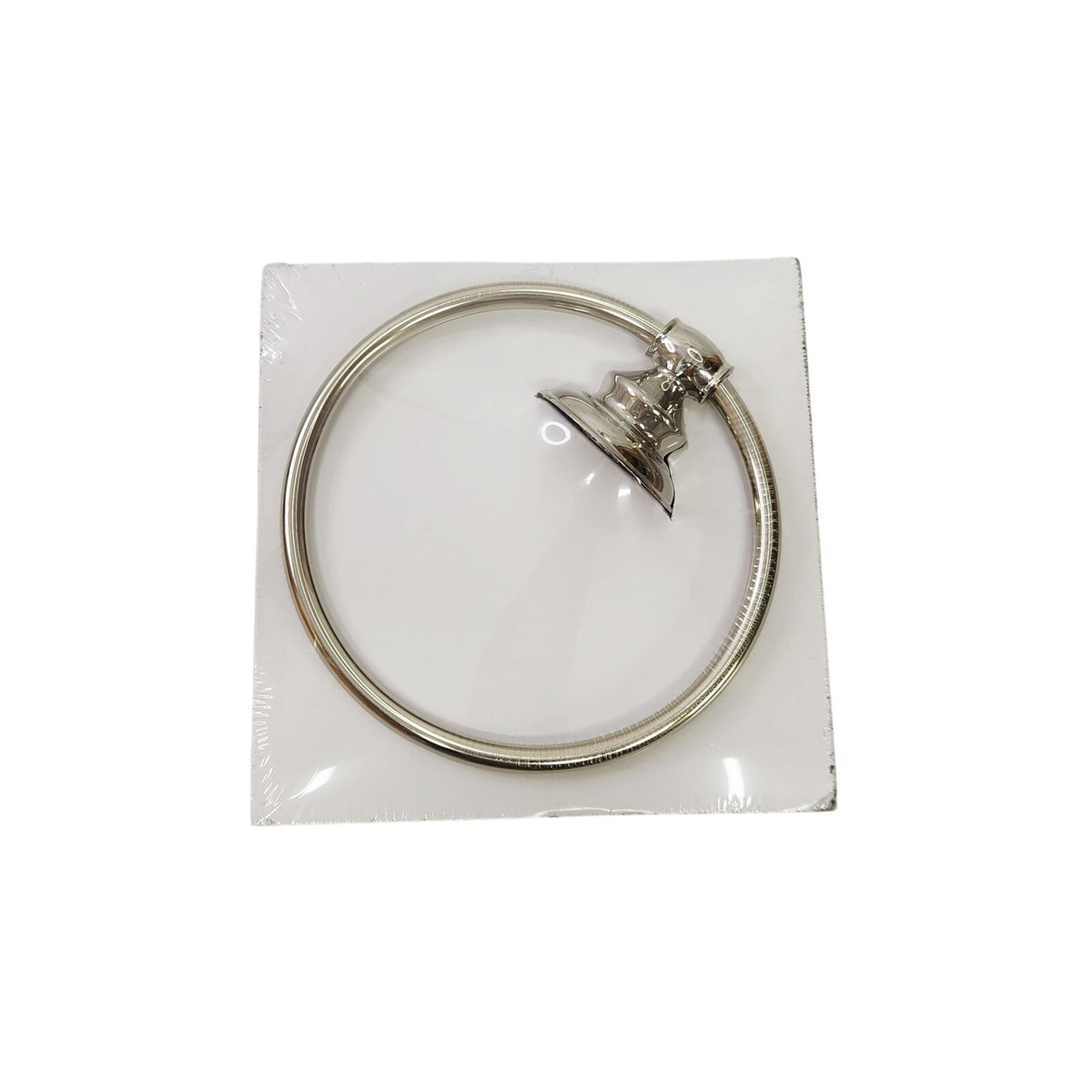 Signature Hardware 446916 Beasley 6-1/2" Towel Ring - Polished Nickel