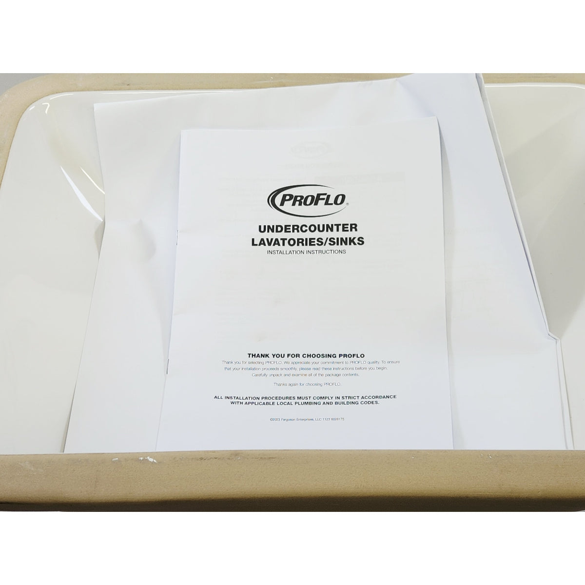 Proflo PF1813UWH Norris 20" x 16" Bathroom Undermount Sink - White