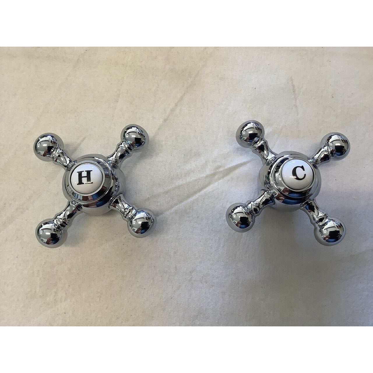 Signature Hardware 424555 Contemporary Cross Handles - Chrome