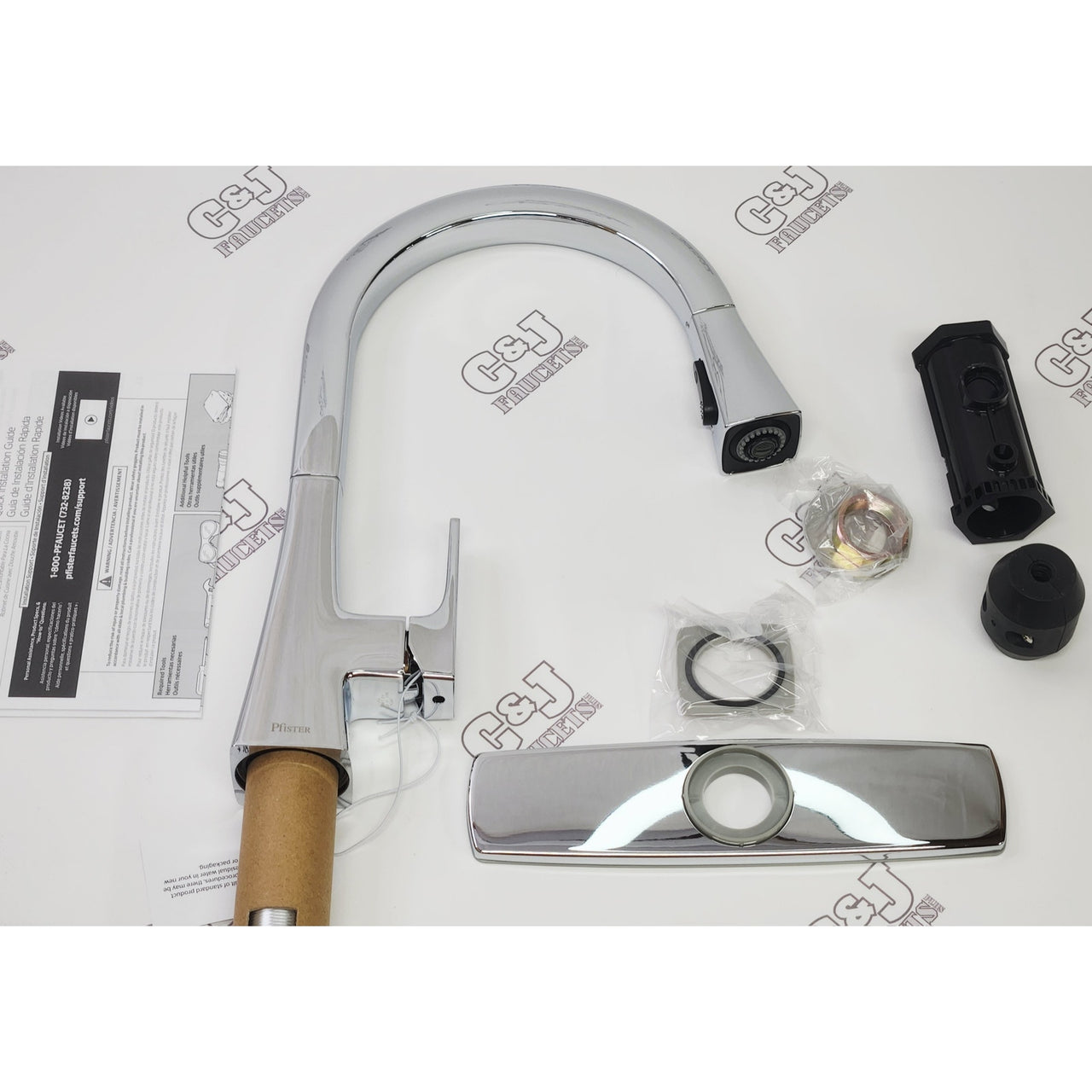 Pfister F-529-7MXI2C Maximillion Single Handle Kitchen Faucet - Polished Chrome