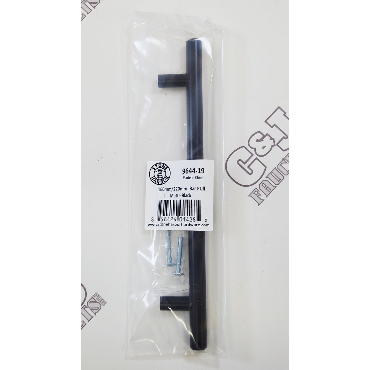 Stone Harbor 9644-19 8.7" Bar Cabinet Pull - Matte Black