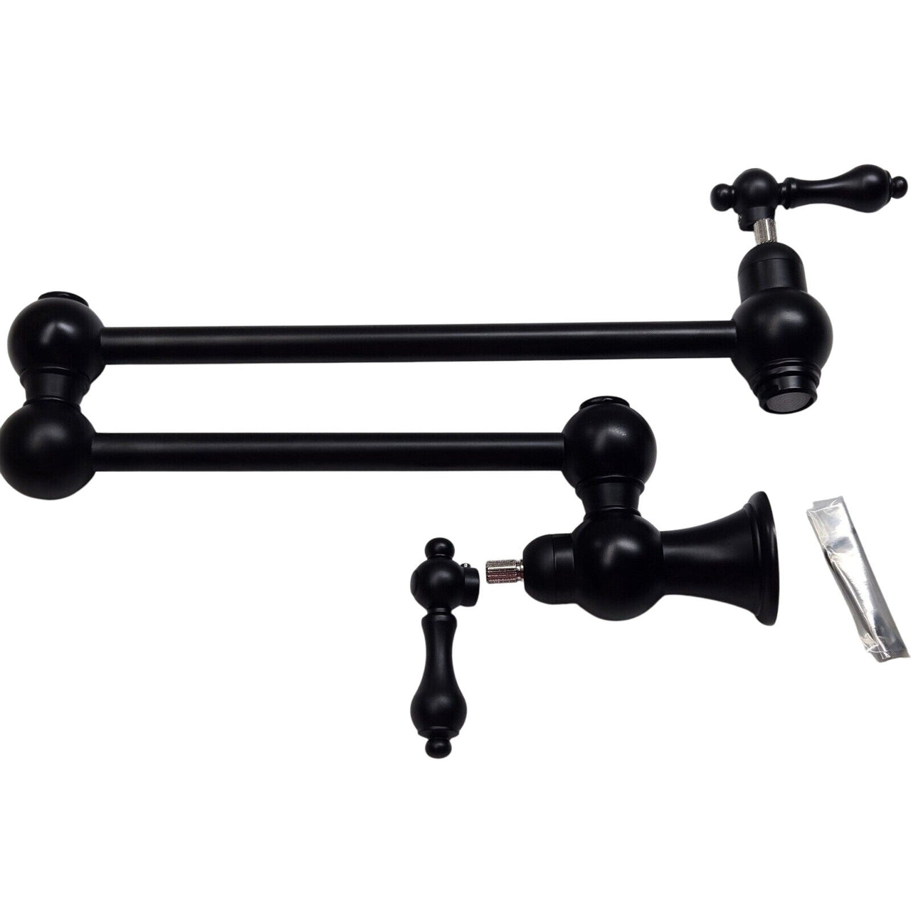Signature Hardware 450656 Vivan Double Handle Pot Filler - Matte Black
