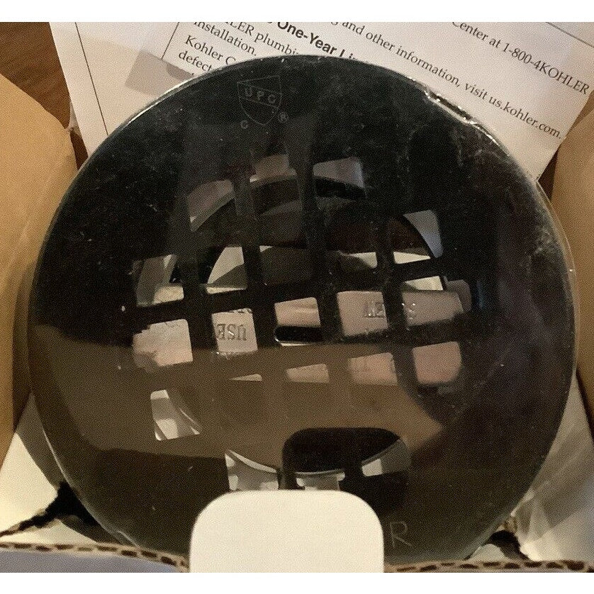 Kohler 22676-BL Round PVC Shower Receptor Drain - Matte Black