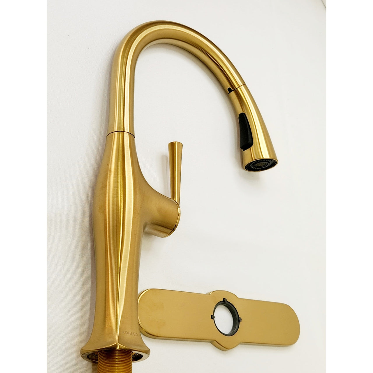 Kohler R29475-SD-2MB Sundae Pull Down Sprayer Kitchen Faucet - Brushed Brass