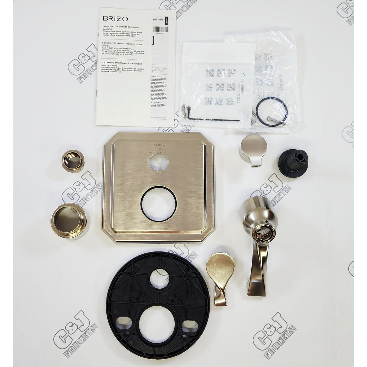 Brizo T75530-BN Virage Shower Thermostatic Diverter Trim - Brushed Nickel READ