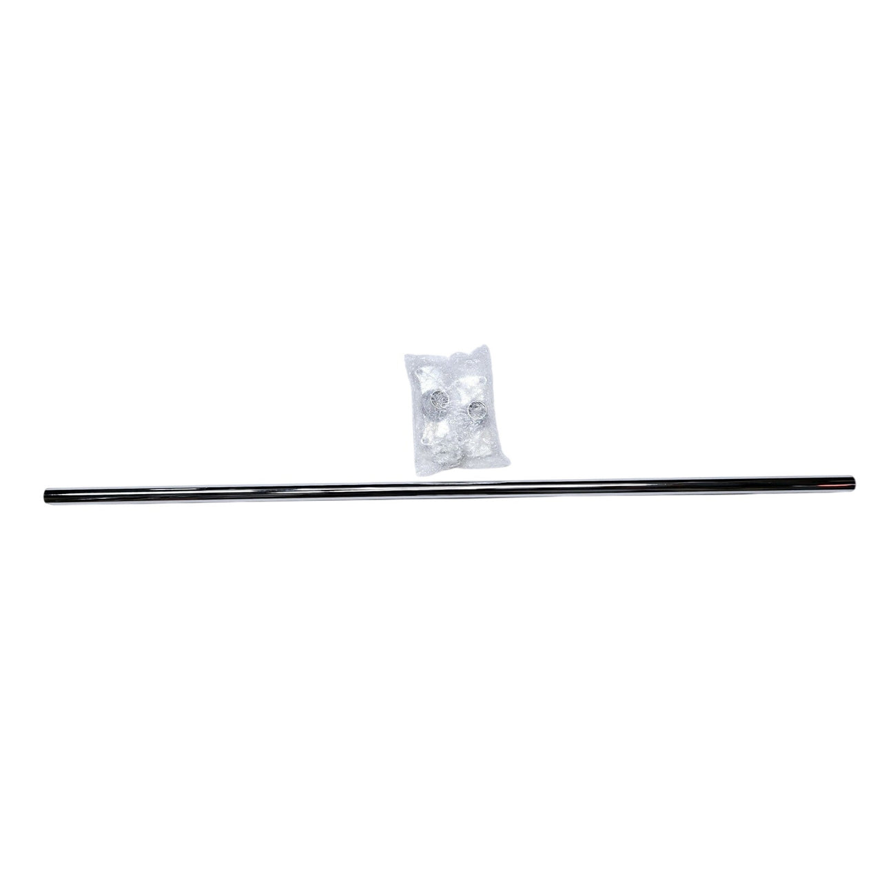 Signature Hardware 466735 48" Straight Brass Shower Rod - Chrome