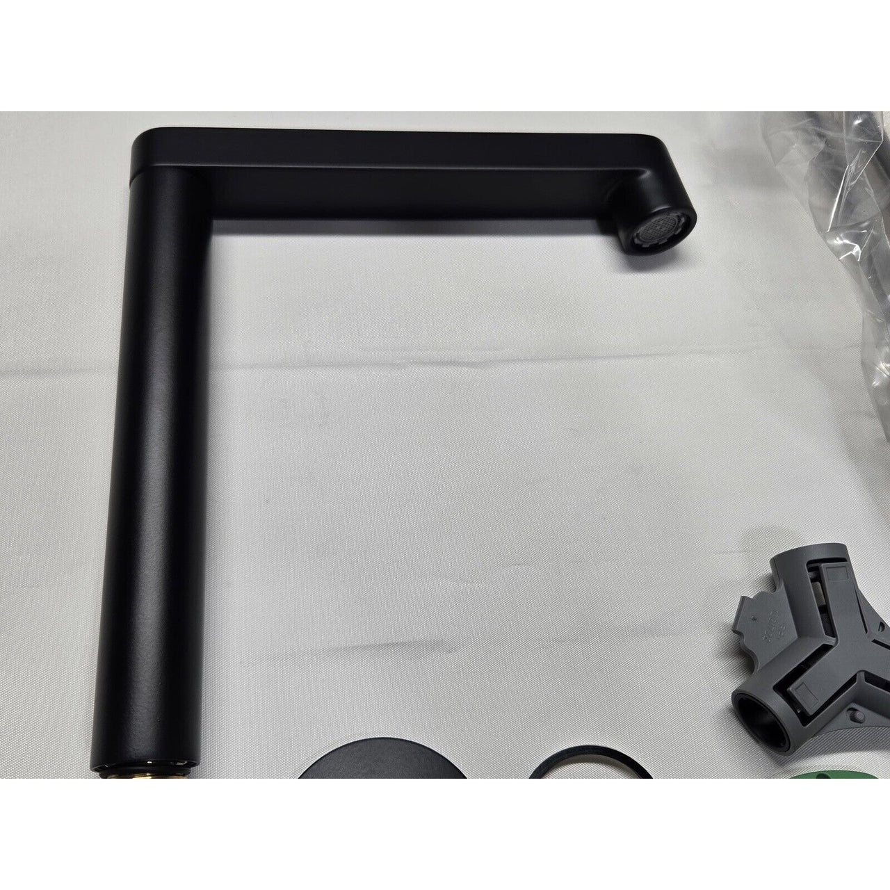 Kohler 77969-BL Components Row Spout Bathroom Faucet, Less Handles - Matte Black