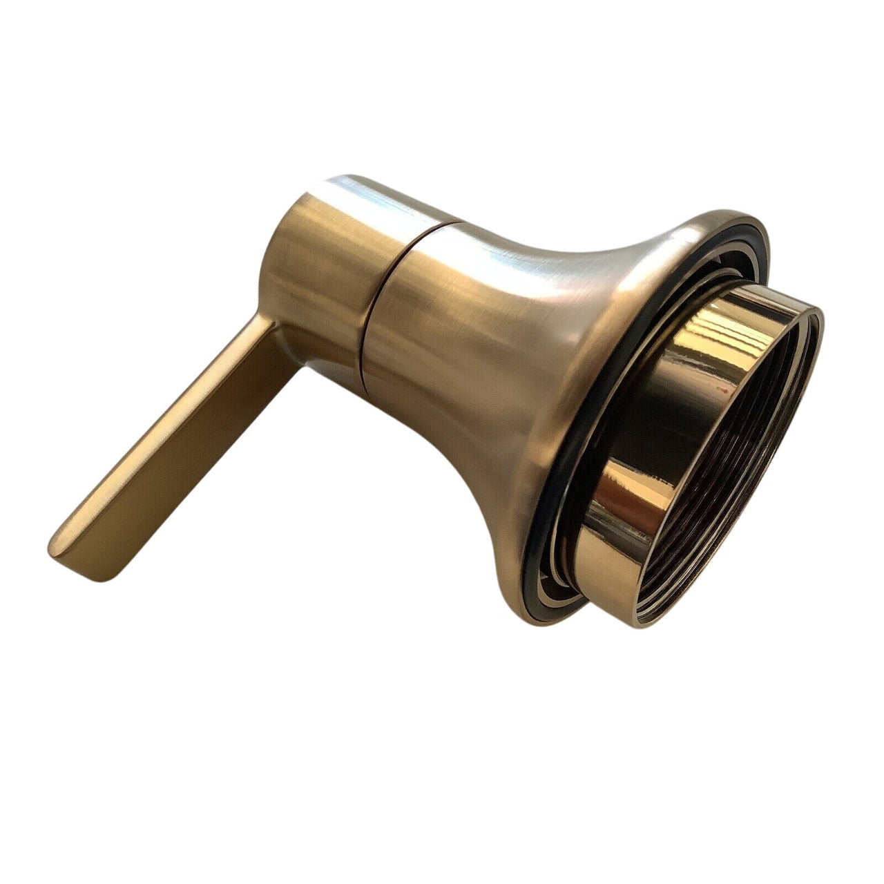 Signature Hardware SHLZPBLEVBG Lentz Shower Valve Trim, Lever Handle -Brush Gold