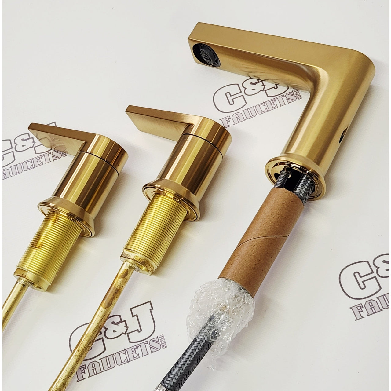 Kohler 97100-4-2MB Taut Widespread Bathroom Faucet 1.2 GPM - Brushed Brass READ