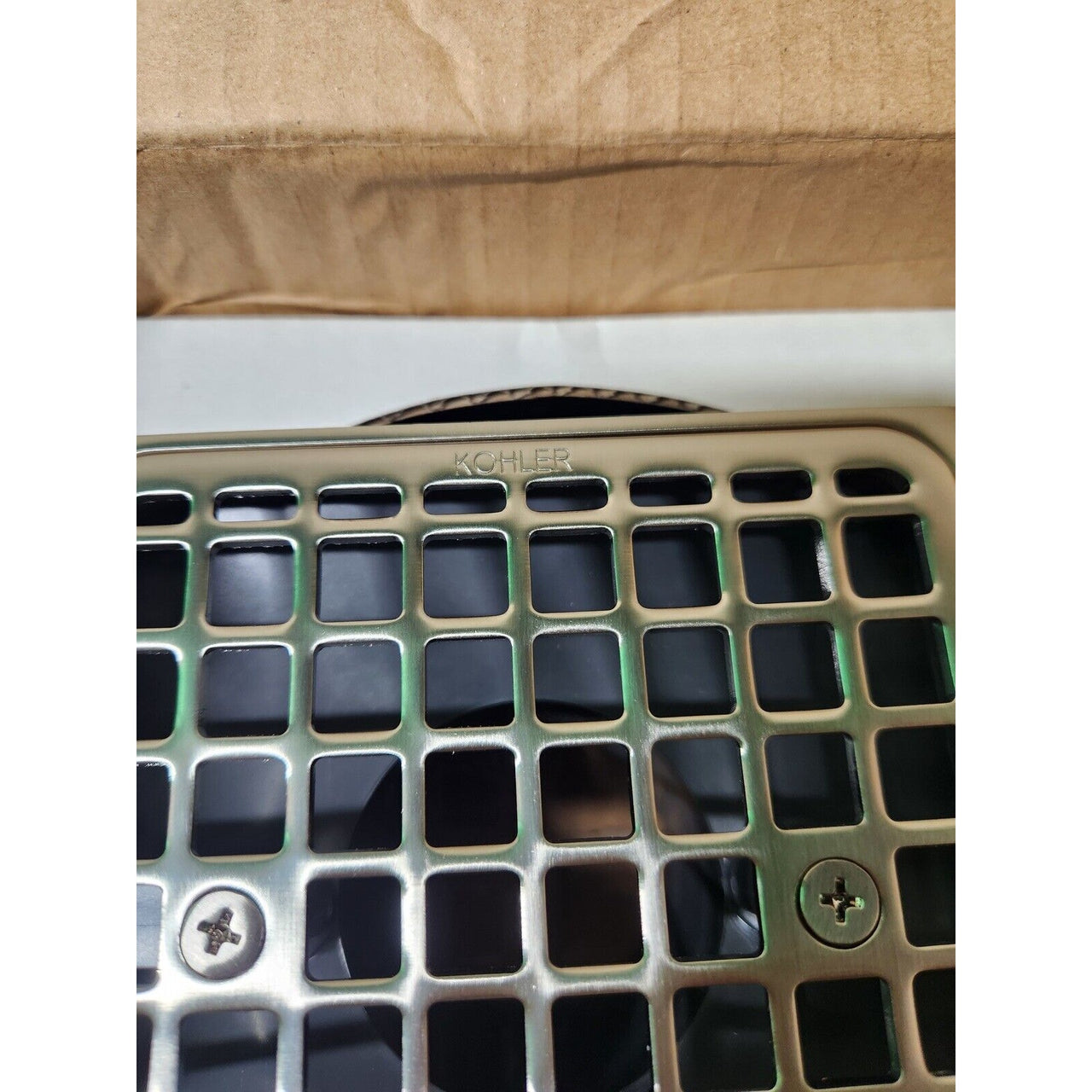 Kohler 9136-BN Clearflo Square Tile-in Shower Drain - Vibrant Brushed Nickel