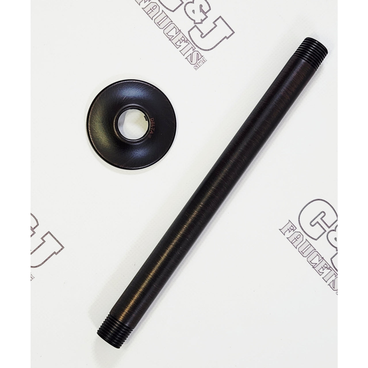 Delta U4999-RB 10" Ceiling Mount Shower Arm and Flange - Venetian Bronze