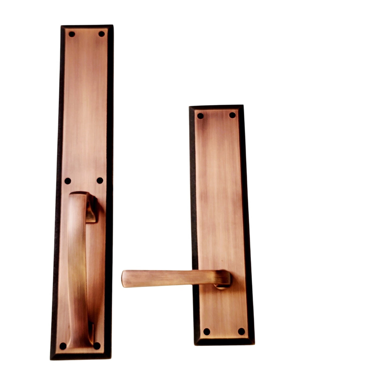 Signature Hardware 479311 Aurick Dummy Door Lever Set - Oil Rubbed Bronze