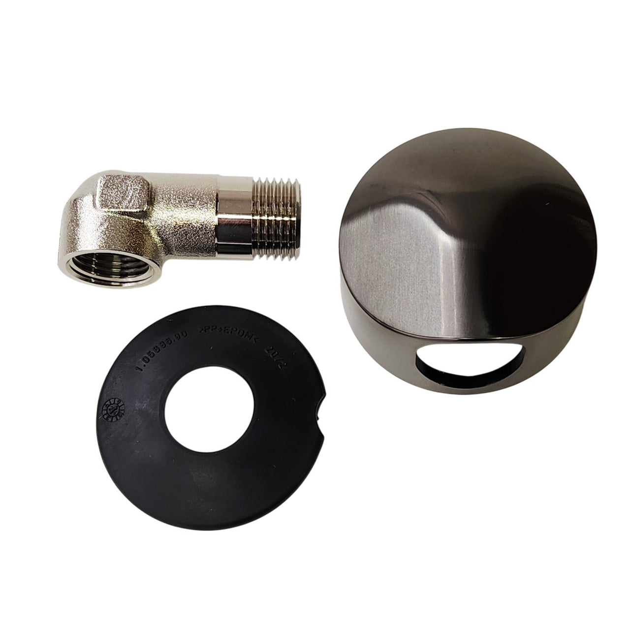 hansgrohe 27458343 FixFit Wall Supply Elbow w/Check Valve-Brush BlackChrome READ