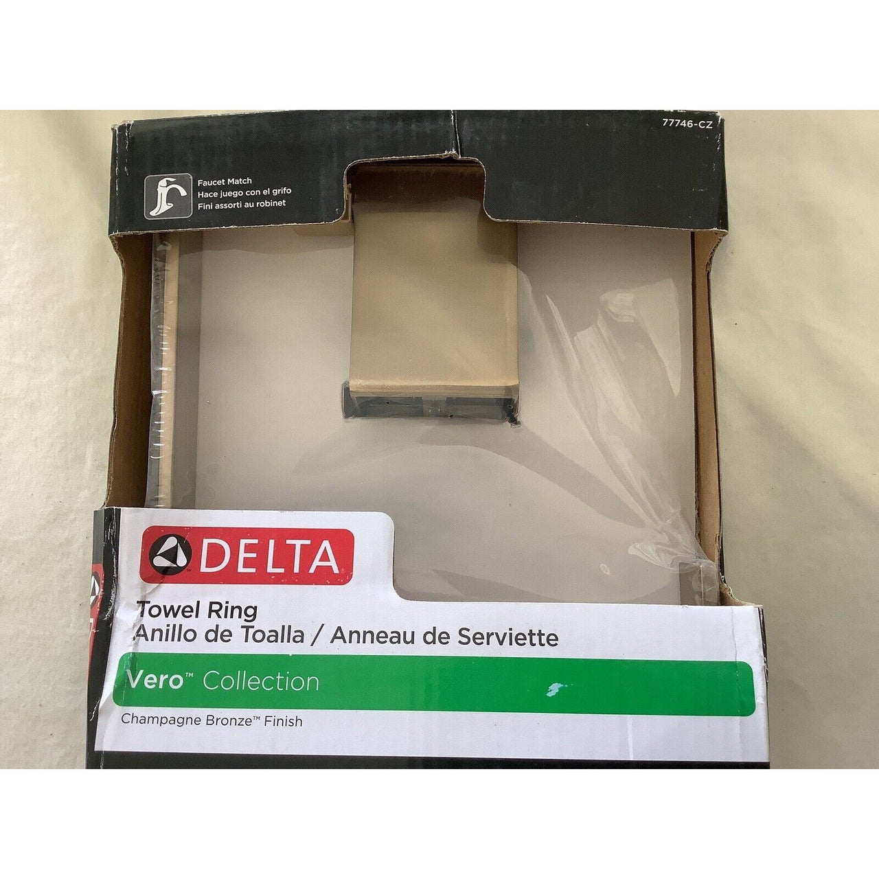 Delta 77746-CZ Vero Towel Ring - Champagne Bronze