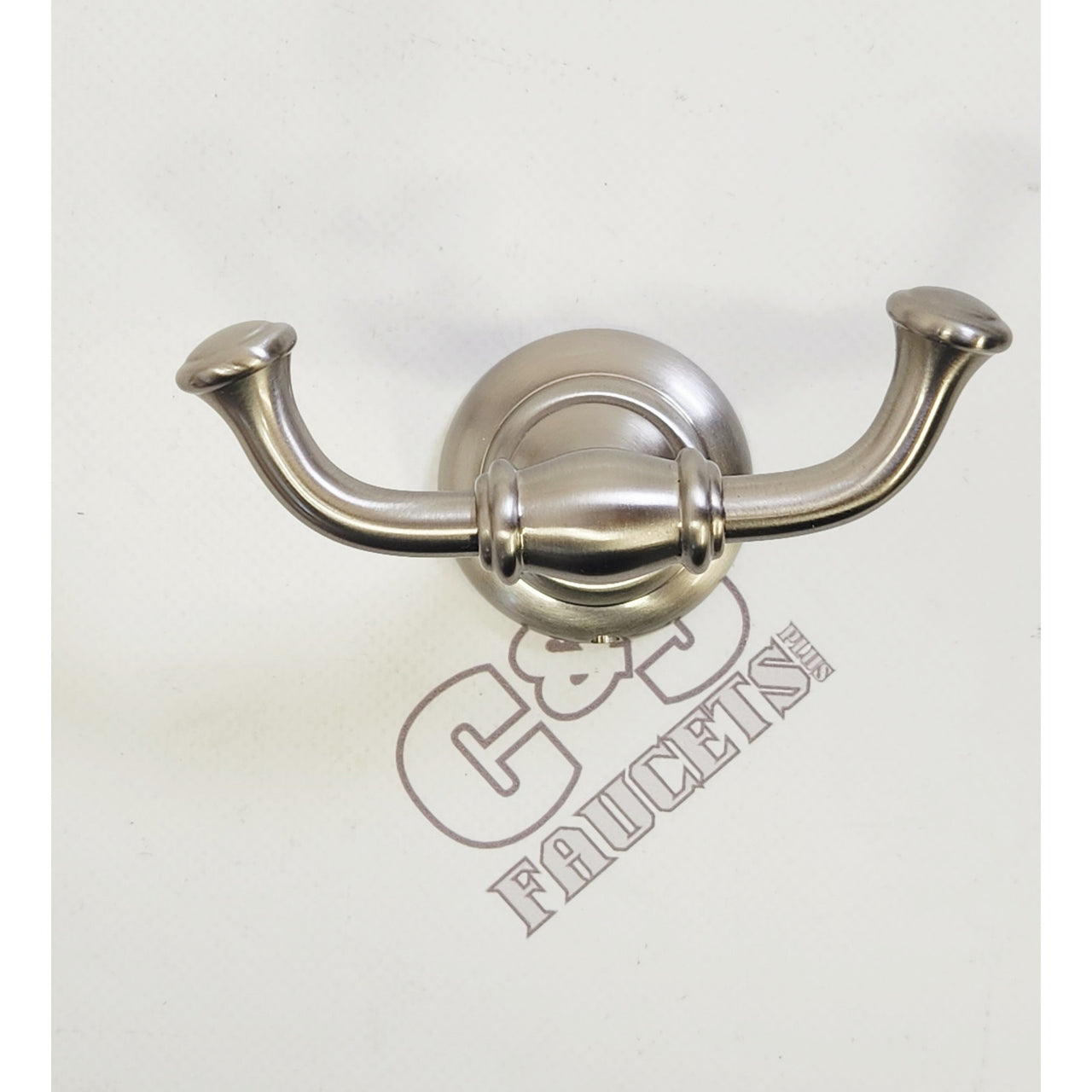 Alno A6784-SN Charlie's 4-1/2" Double Robe Hook - Satin Nickel