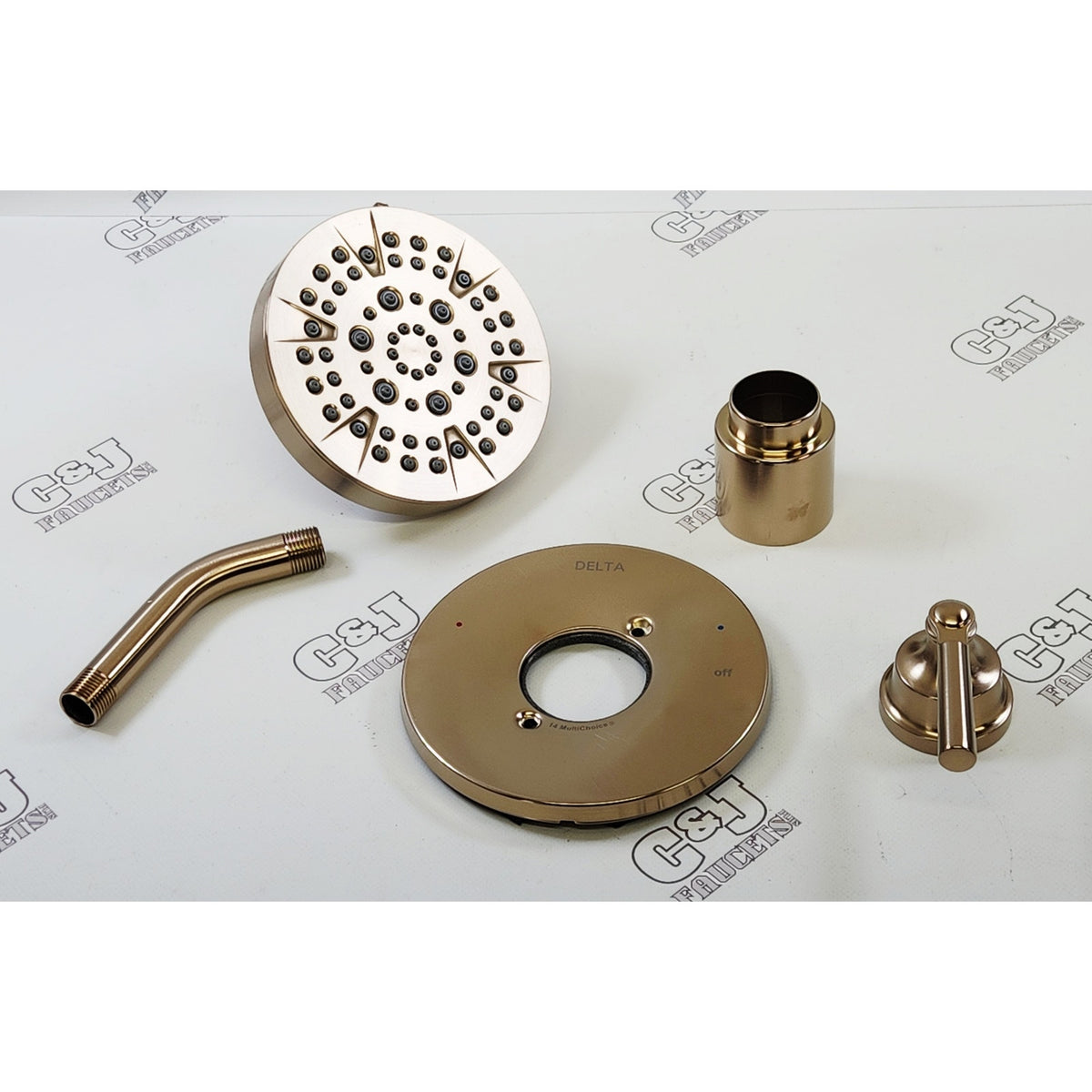 Delta T14235-CZ Saylor 14 Series 1.75 GPM Shower Combo - Champagne Bronze READ