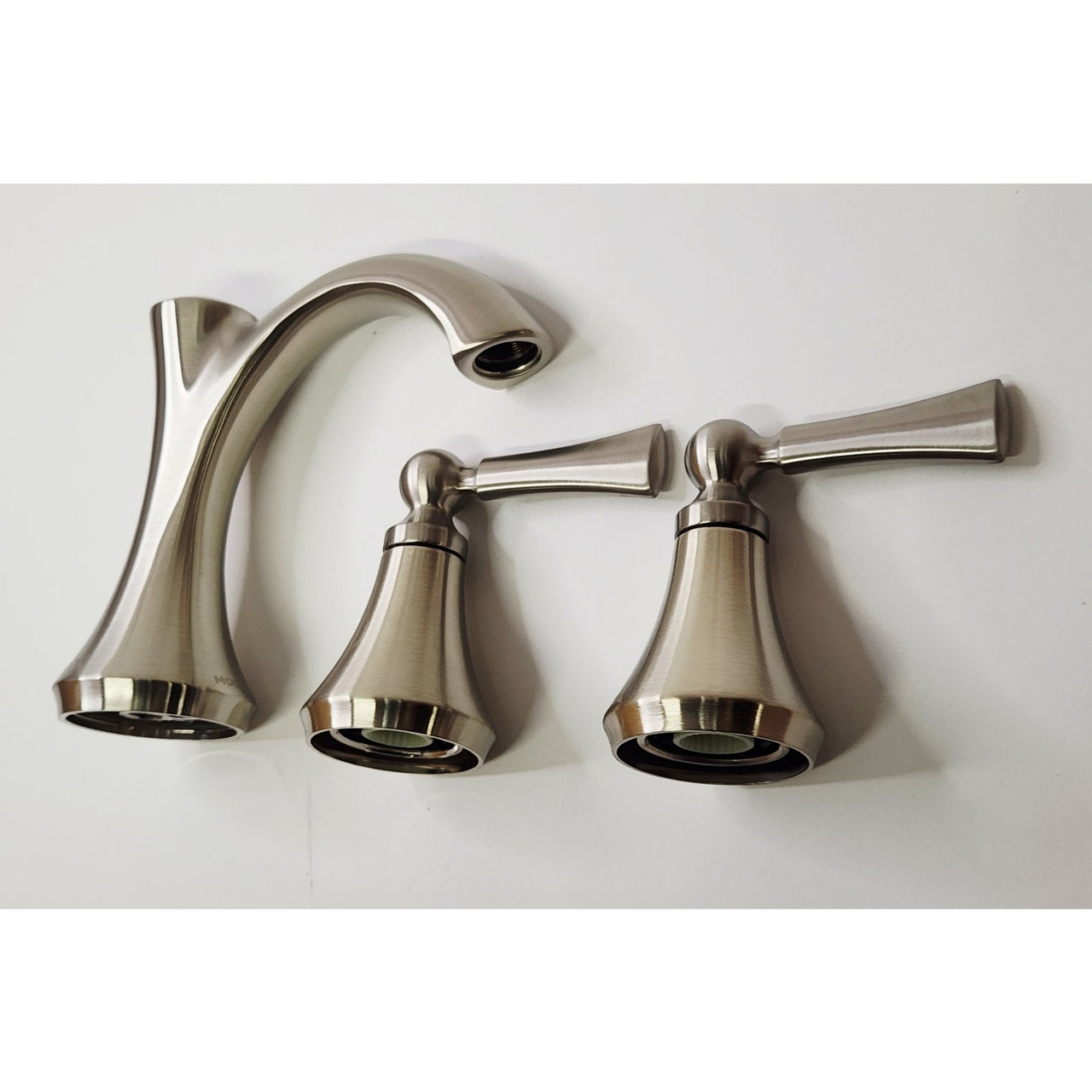 Moen T4520BN Wynford Double Handle Widespread Bathroom Faucet - Brushed Nickel