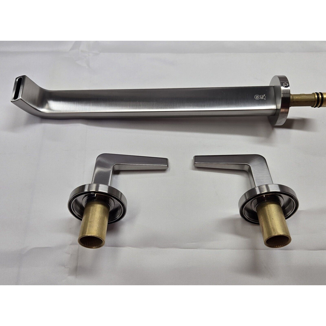 Signature Hardware 485012 Drea Wall-Mount Tub Filler - Brushed Nickel