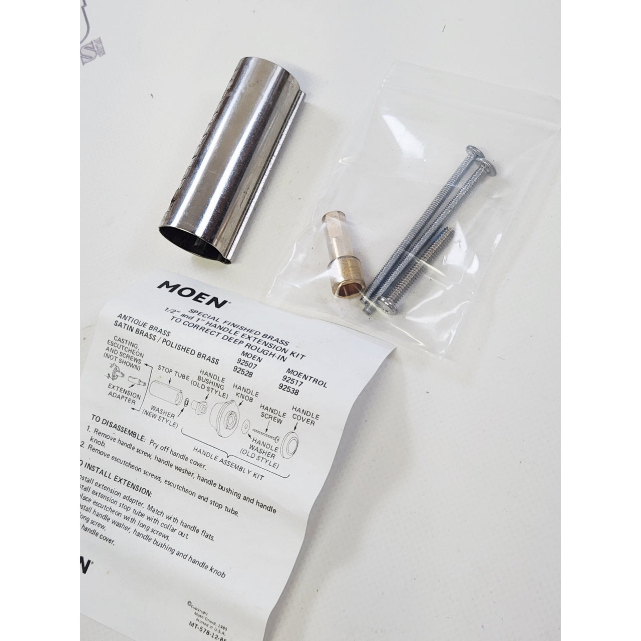 Moen 10399 Shower Handle Extension Kit - Chrome