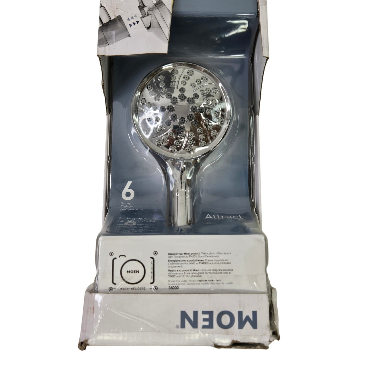 Moen 26000 Attract 1.75 GPM Hand Shower with Adjustable Bracket - Chrome READ