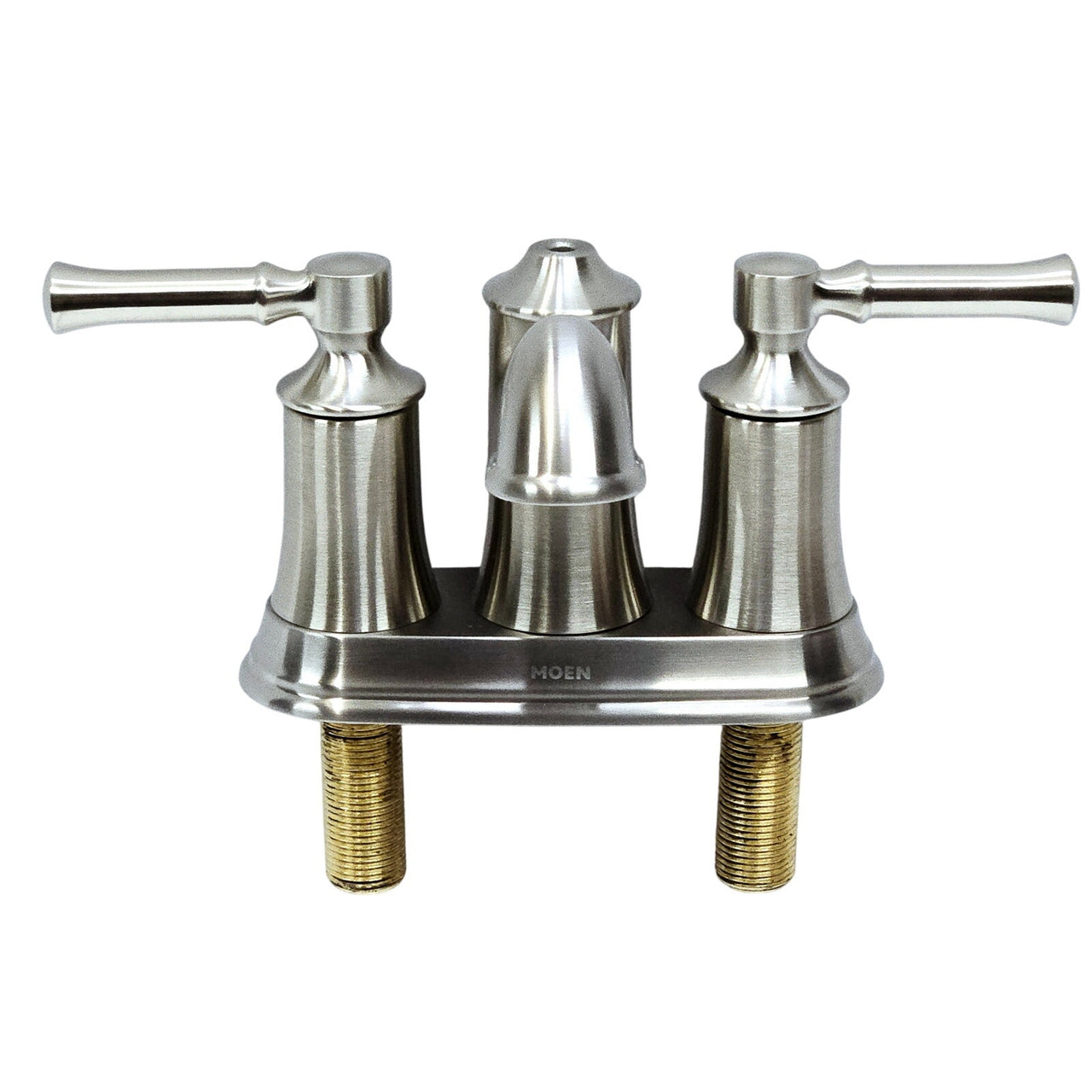 Moen 6802BN Dartmoor Double Handle Centerset Bathroom Faucet - Brushed Nickel