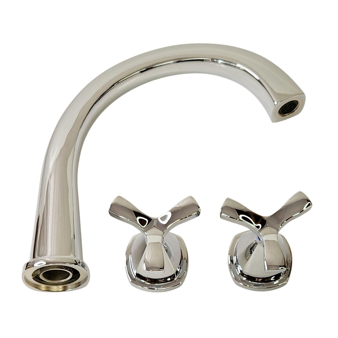 Delta T27776-PR Stryke Deck Mounted Roman Tub Filler with Helo Handles - Chrome