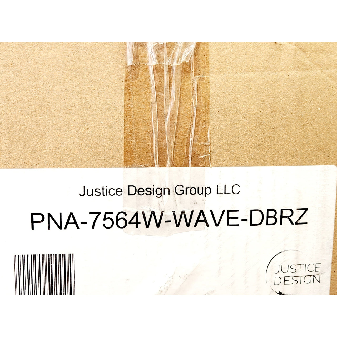 Justice Design PNA-7564W-WAVE-DBRZ Porcelina 18" Outdoor Wall Sconce-Dark Bronze