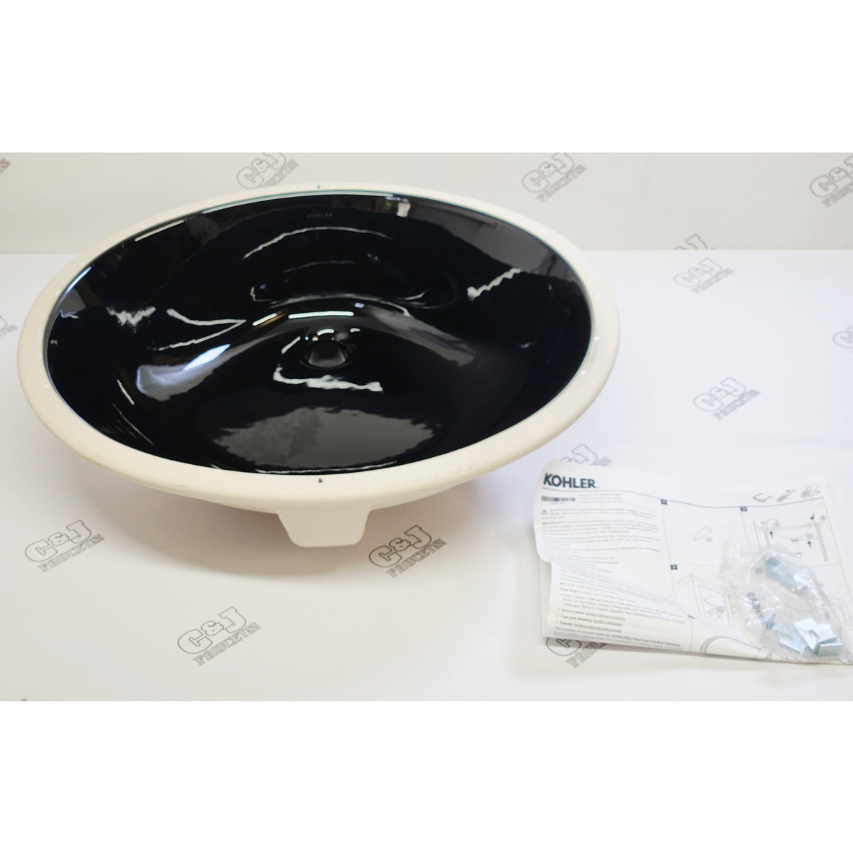 Kohler 2211-7 Caxton 19" Undermount Bathroom Sink - Black