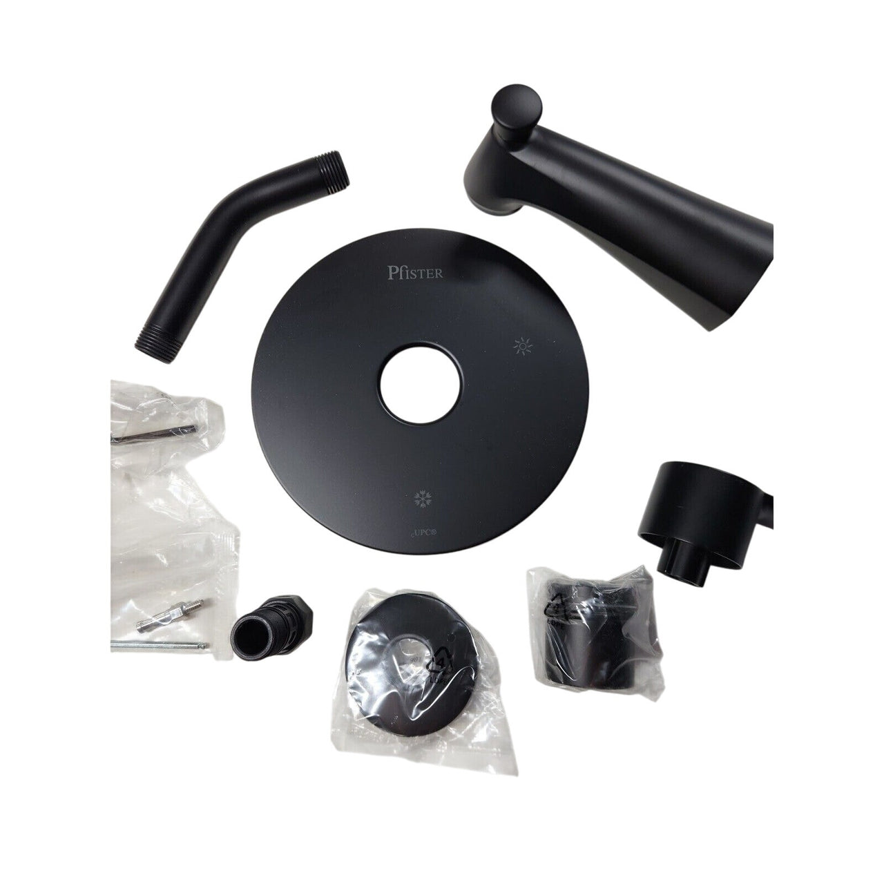 Pfister R89-070B Pfirst Modern 1-Handle Tub & Shower Trim Kit - Matte Black READ