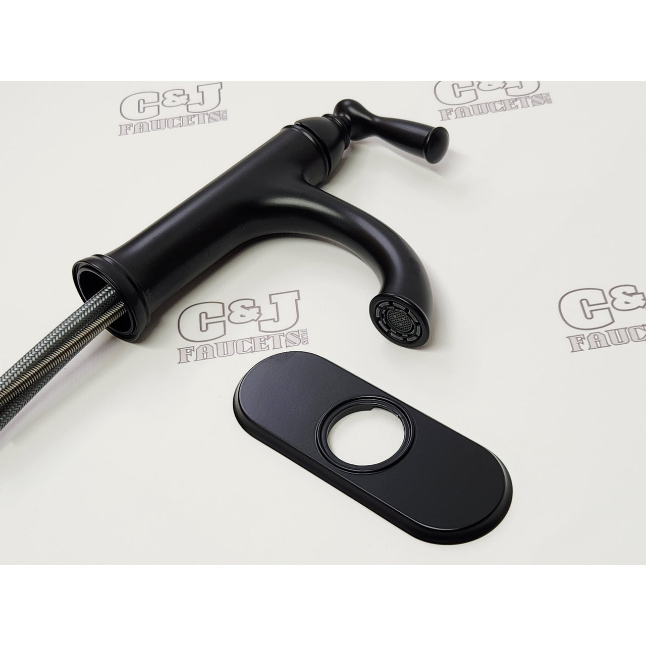 Moen 84945BL Banbury Single Handle Single Hole Bathroom Faucet - Matte Black