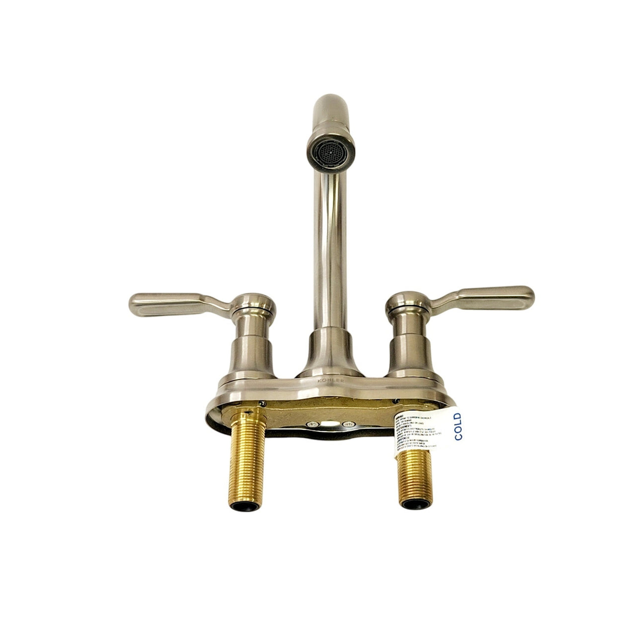 Kohler R76256-4D-BN Worth 4" Centerset Bathroom Faucet - Vibrant Brushed Nickel