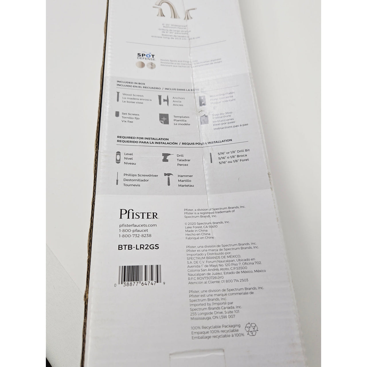 Pfister BTB-LR2GS Ladera 24 in Towel Bar - Spot Defense Brushed Nickel