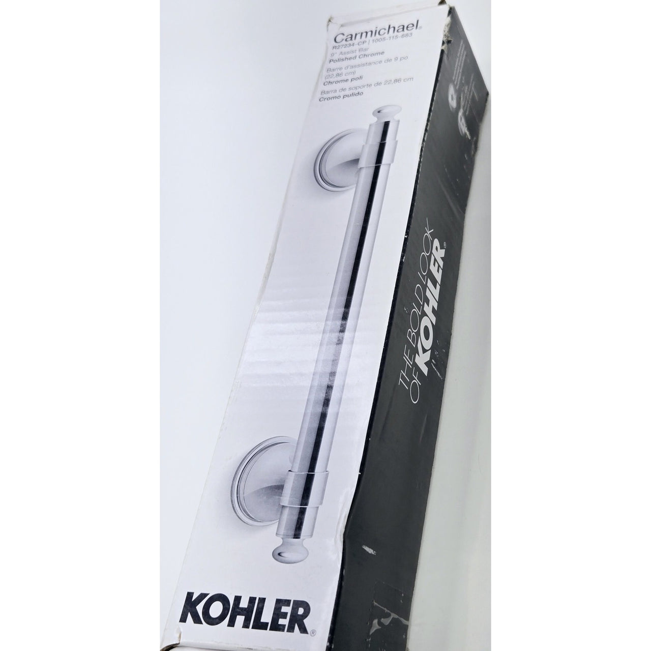Kohler R27234-CP Carmichael 9 in. Grab Bar - Polished Chrome