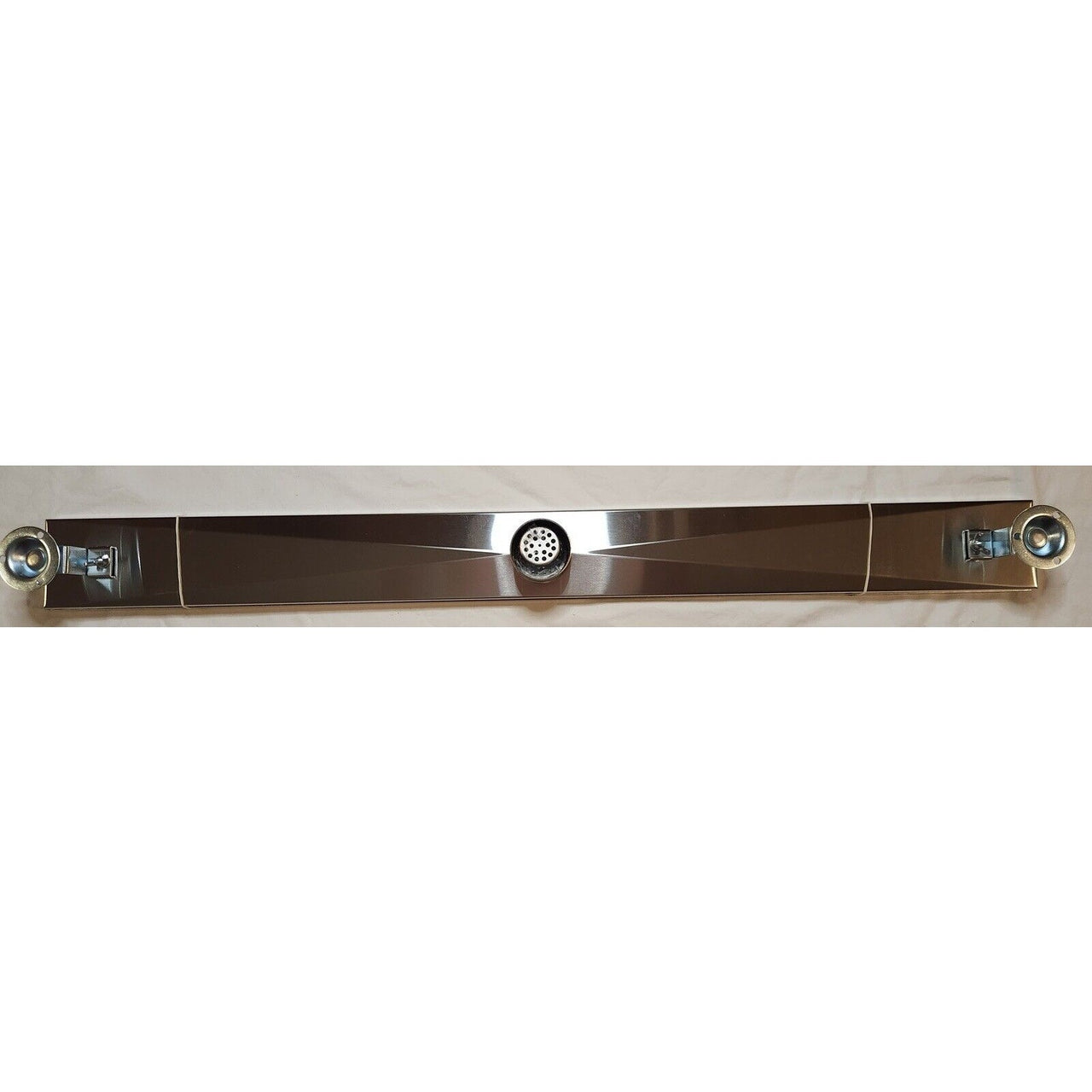 Signature Hardware 404983 Carmen 36" Linear Shower Drain less Flange-Brsh Stnlss