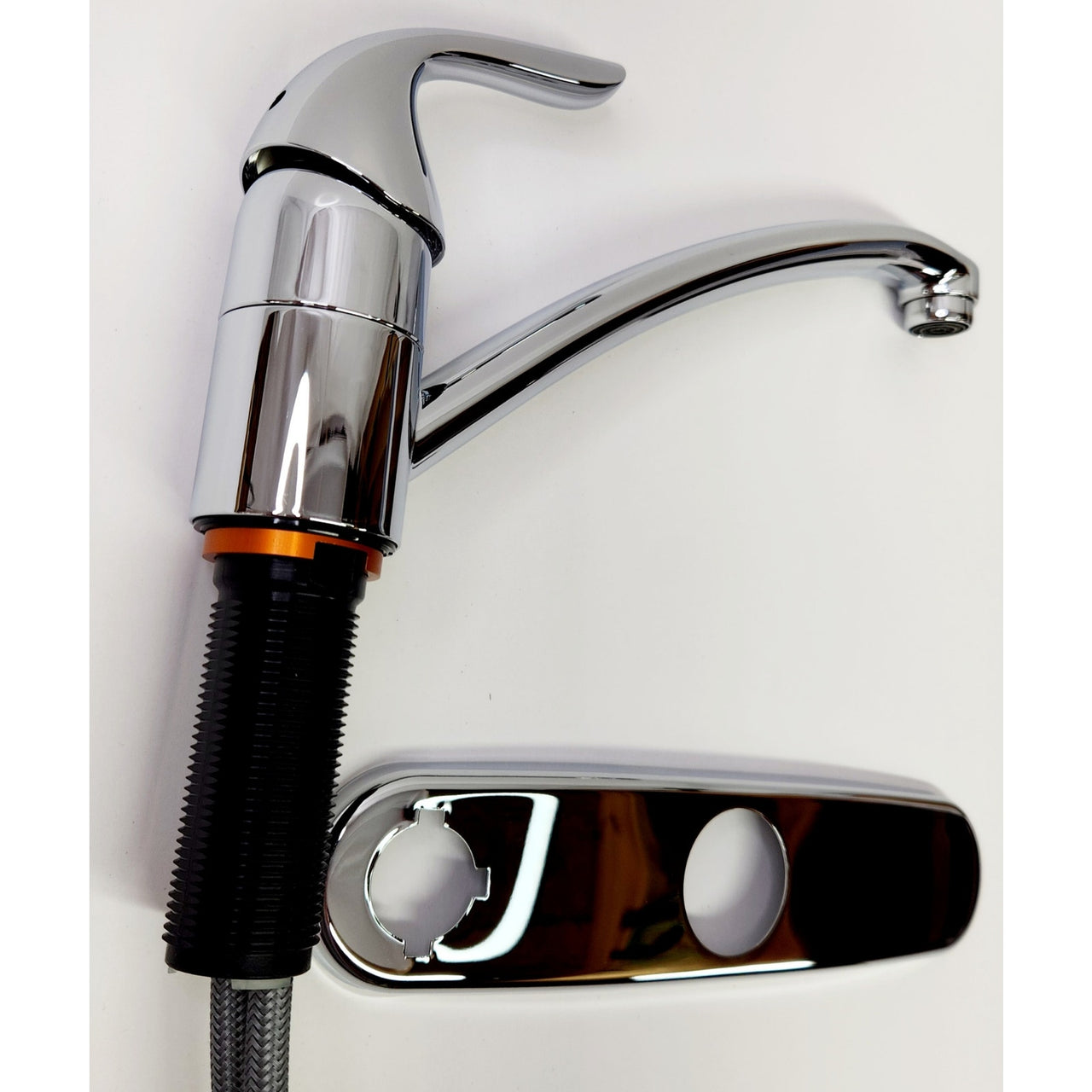 Moen 87203 Adler Single-Handle Low Arc Kitchen Faucet with Side Sprayer - Chrome