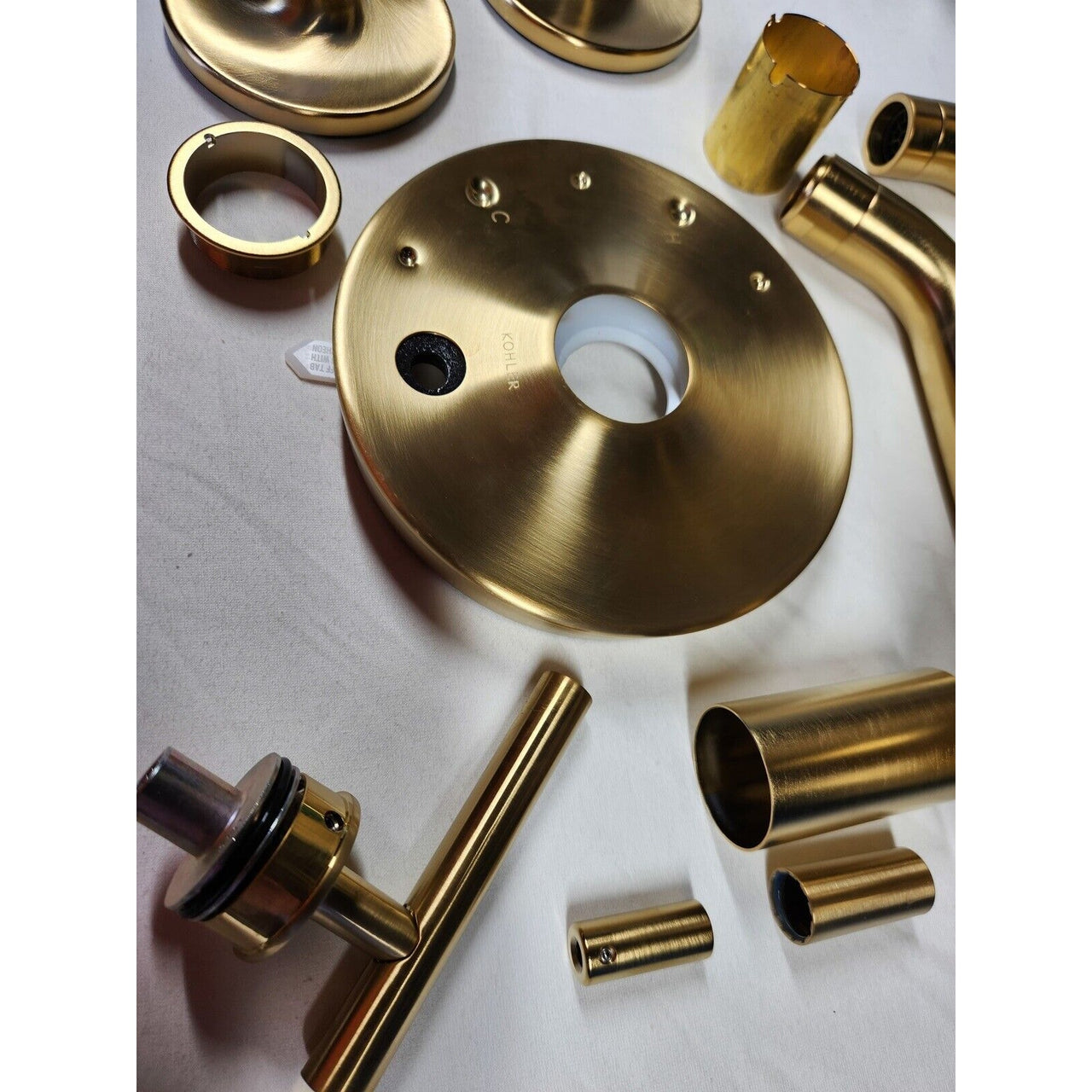 Kohler T14421-4-2MB Purist Bath/Shower Trim Kit - Vibrant Brushed Moderne Brass