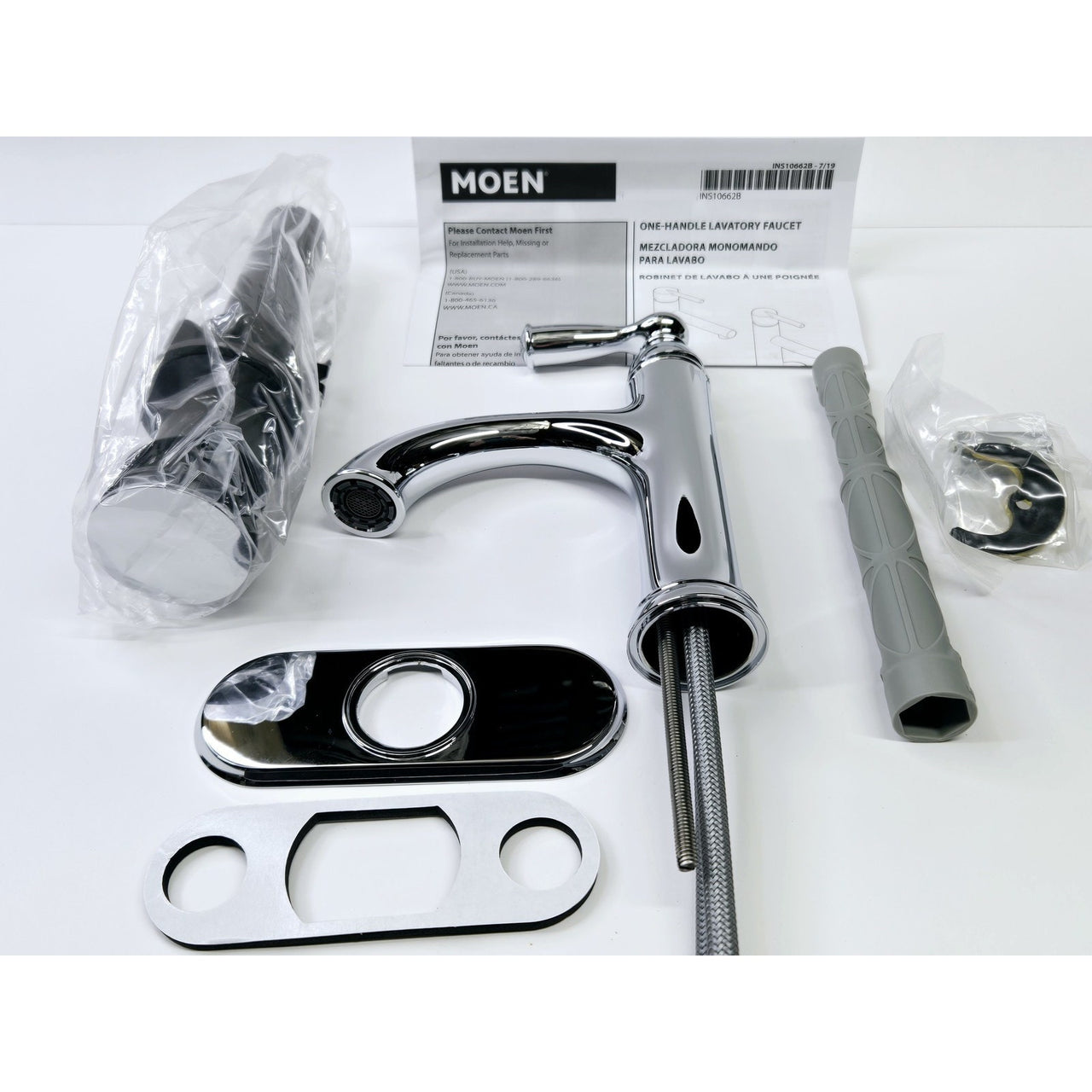 Moen 84945 Banbury Single Handle Single Hole Bathroom Faucet - Chrome