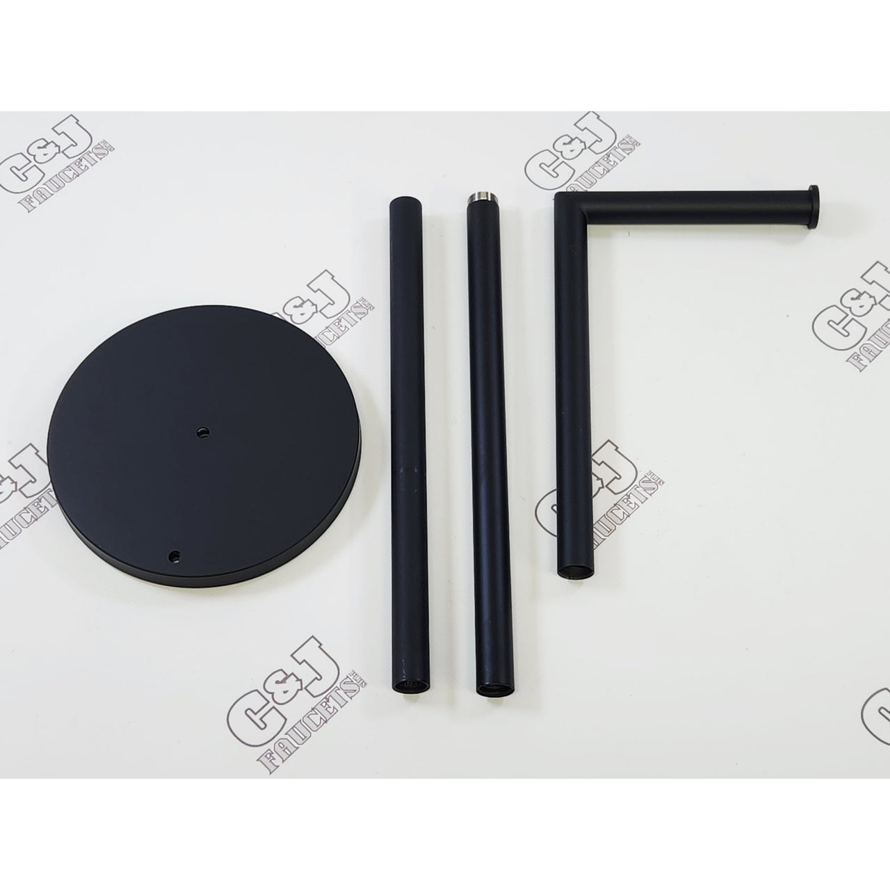 Acehoom QHT-SZJ Freestanding Toilet Paper Holder Stand - Matte Black READ