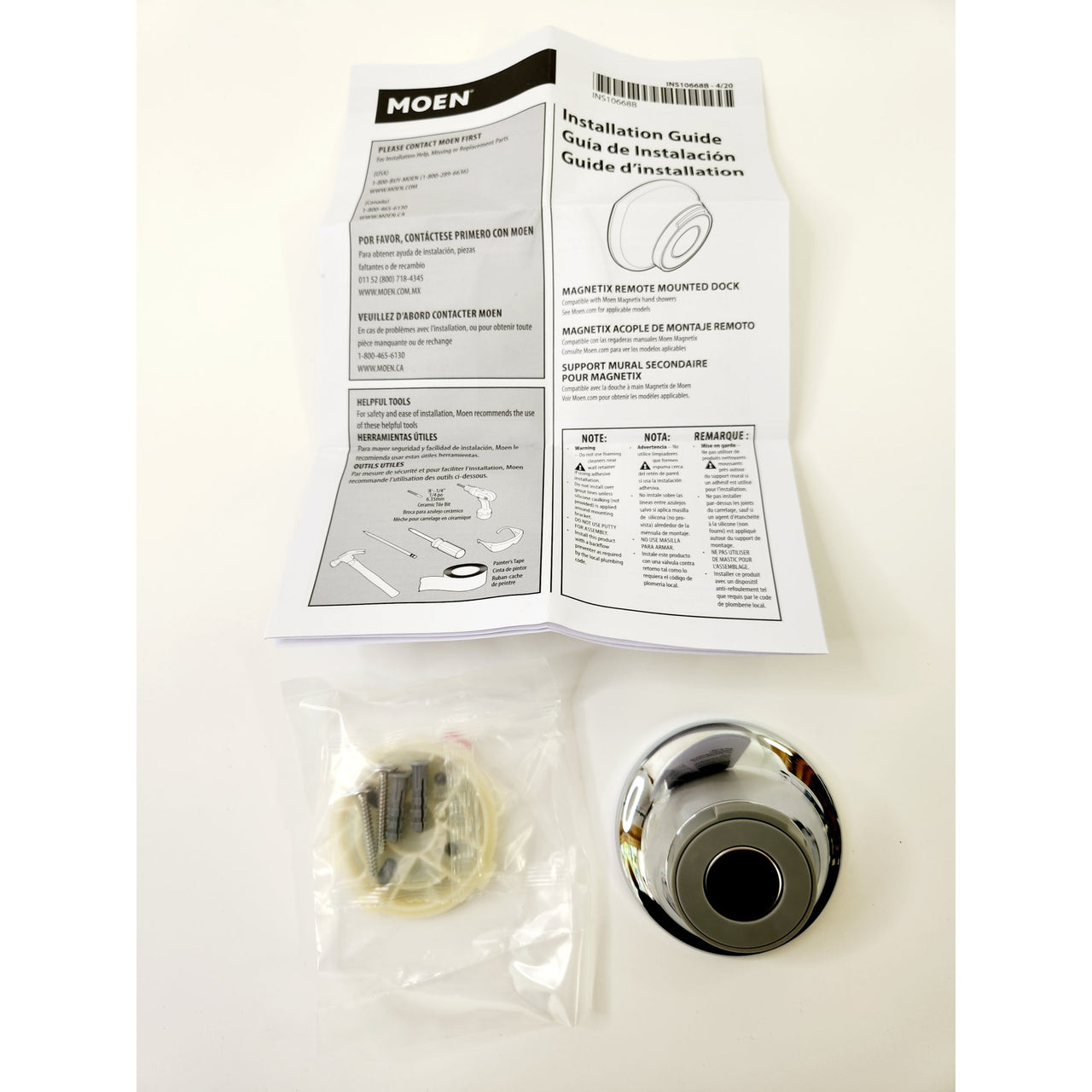 Moen 186117 Magnetix Wall Mounted Remote Dock - Chrome