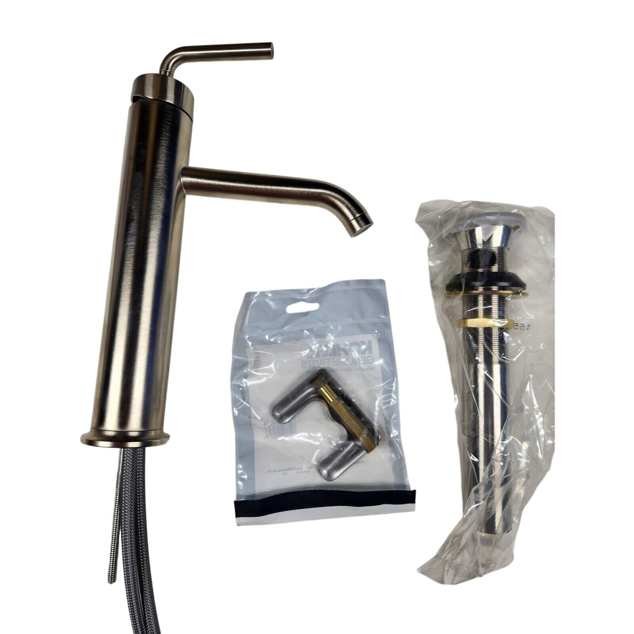 Kohler 14404-4A-BN Purist Tall Bathroom Faucet with Lever Handle- Brushed Nickel