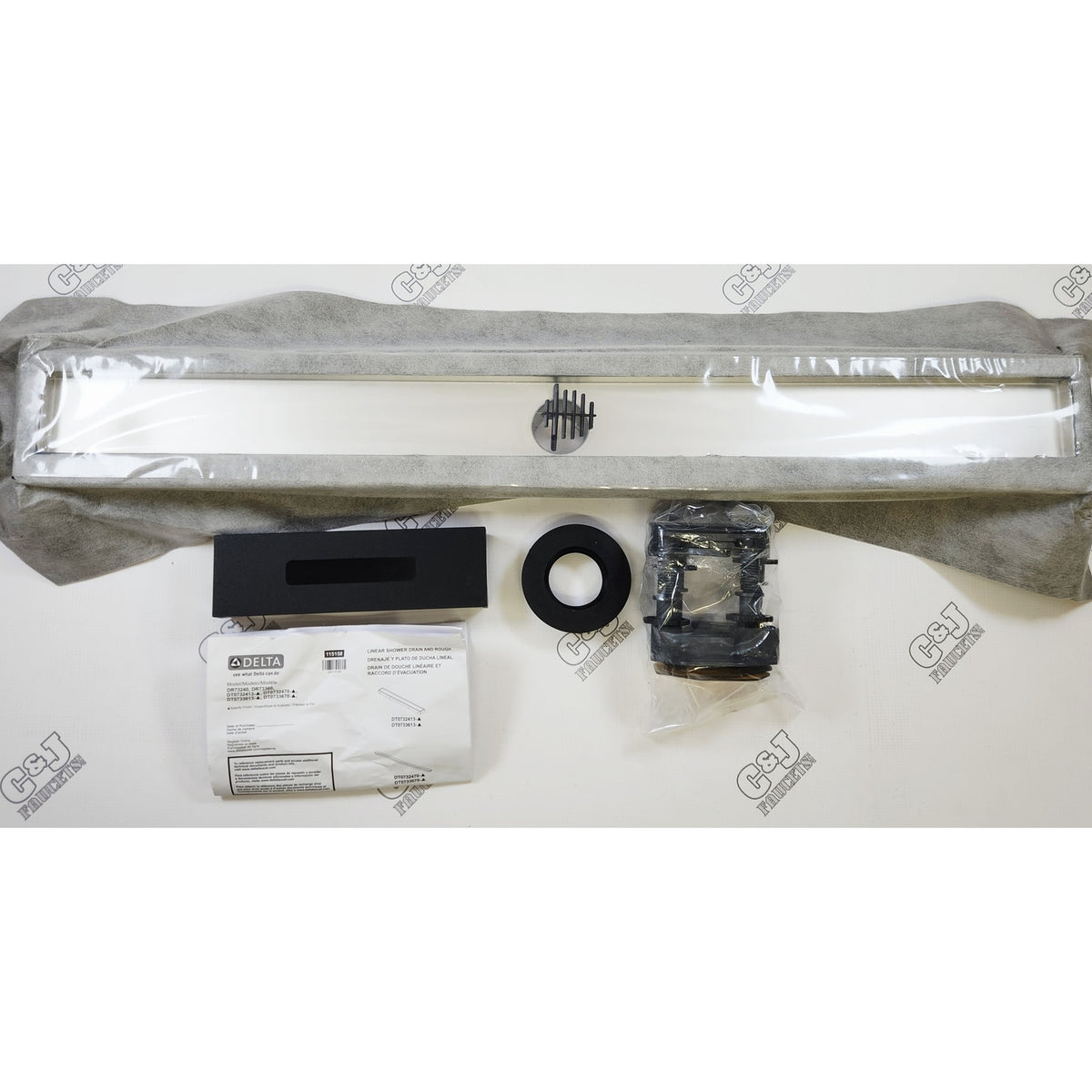 Delta DR73360 36" Shower Linear Drain Rough - Stainless Steel