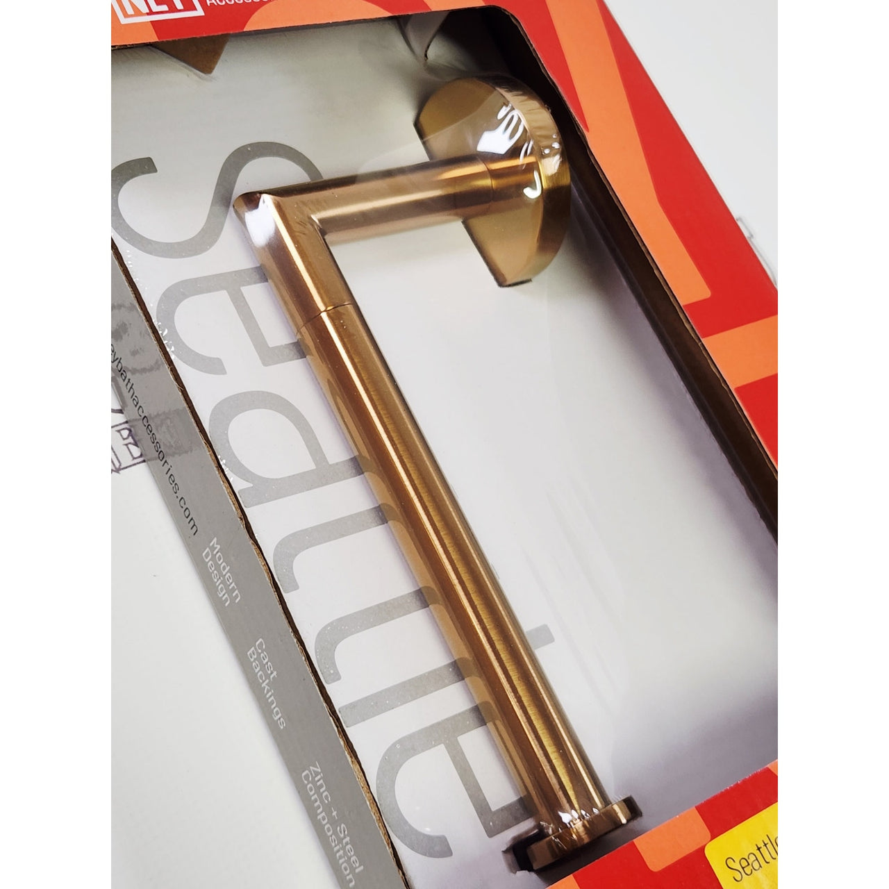 Kartners SEA-TPEURO-BB Seattle Euro Toilet Paper Holder - Brushed Brass