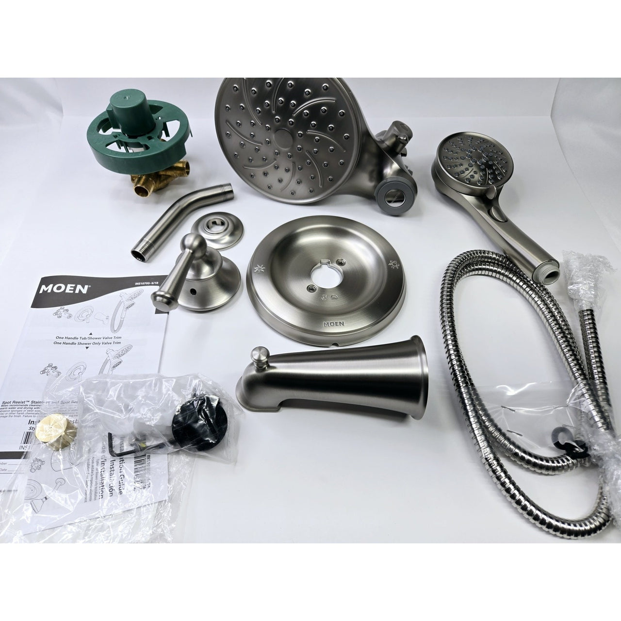 Moen 82611SRN Brecklyn Single Handle Tub and Shower Faucet - Brushed Nickel